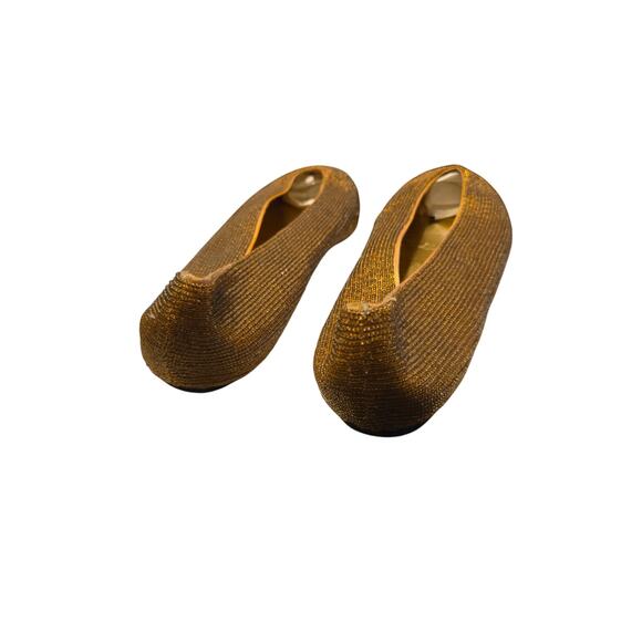 Caparros 9.5 gold flats - Picture 10 of 15